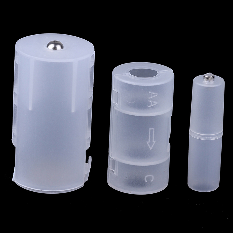 3Pcs AAA to AA/ AA to C/ AA to D Battery Adaptor Holder Case Converter Swi T HN - Bild 2 von 15