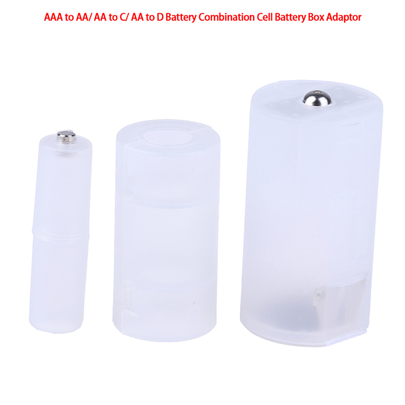 3Pcs AAA to AA/ AA to C/ AA to D Battery Adaptor Holder Case Converter Swi T HN - Bild 8 von 15