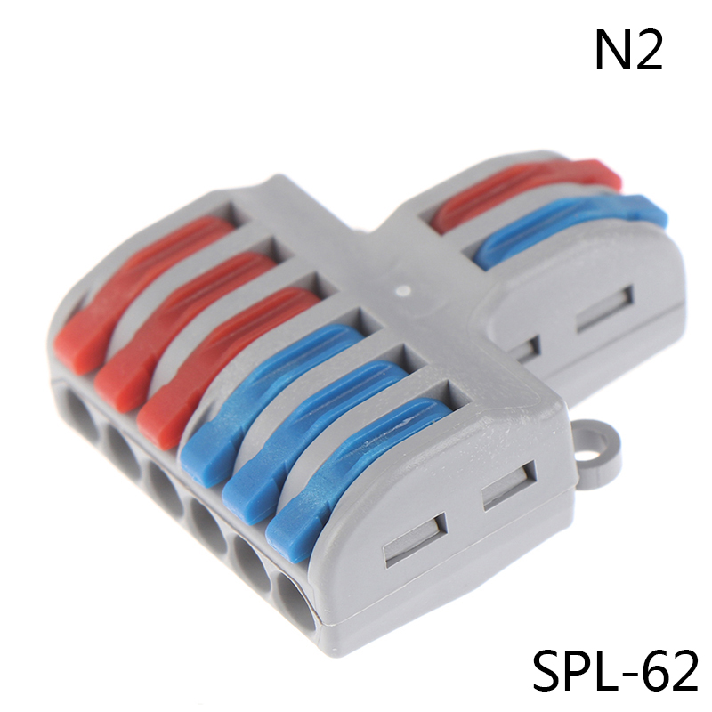 Spring Lever Terminal Block Electric Cable Wire Connector PCT-222 SPL-62 ;k; - Picture 13 of 14