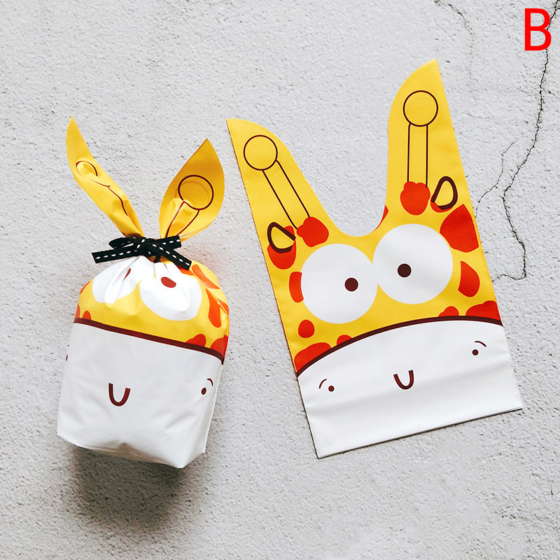 Cute Rabbit Ear Cookie Bag Gift Bag For Candy Biscuits Snack Baking Wedding G^PN - Picture 14 of 23