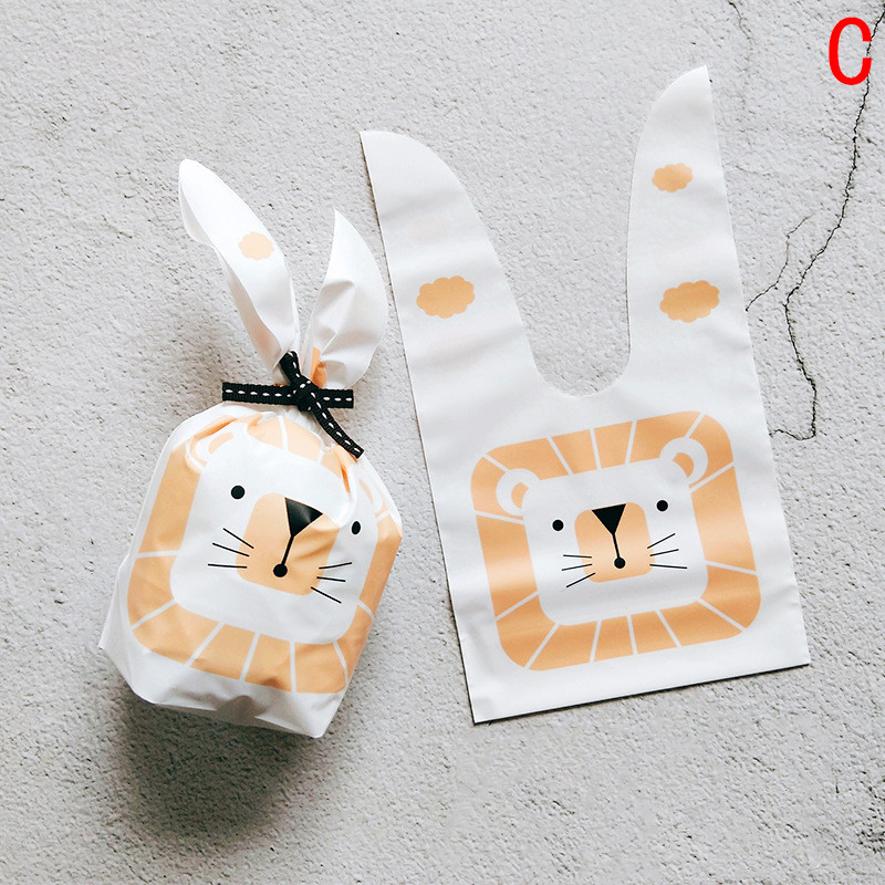 Cute Rabbit Ear Cookie Bag Gift Bag For Candy Biscuits Snack Baking Wedding G^PN - Picture 15 of 23