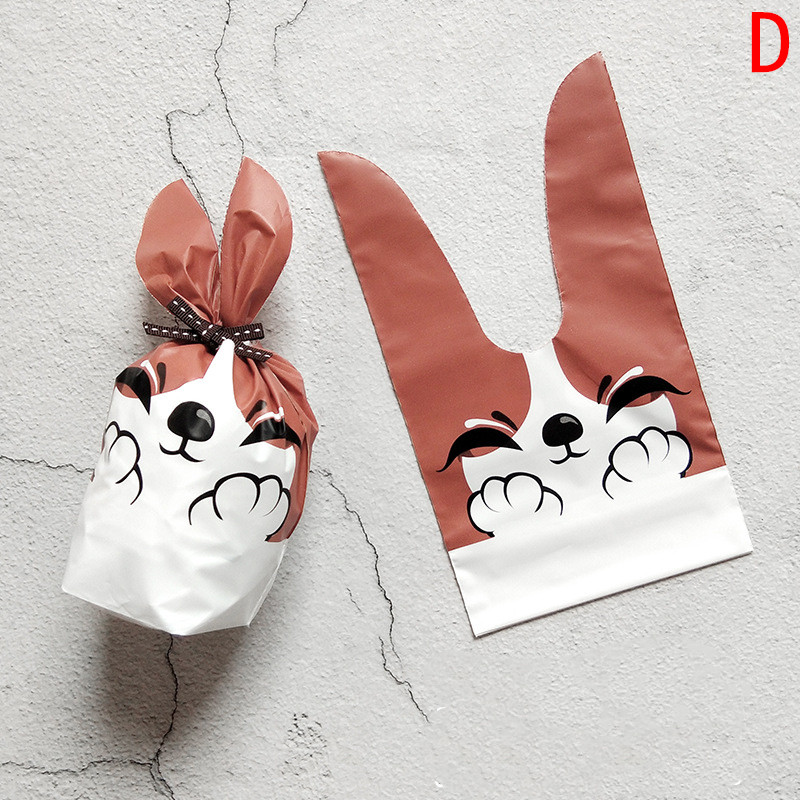 Cute Rabbit Ear Cookie Bag Gift Bag For Candy Biscuits Snack Baking Wedding G^PN - Picture 16 of 23