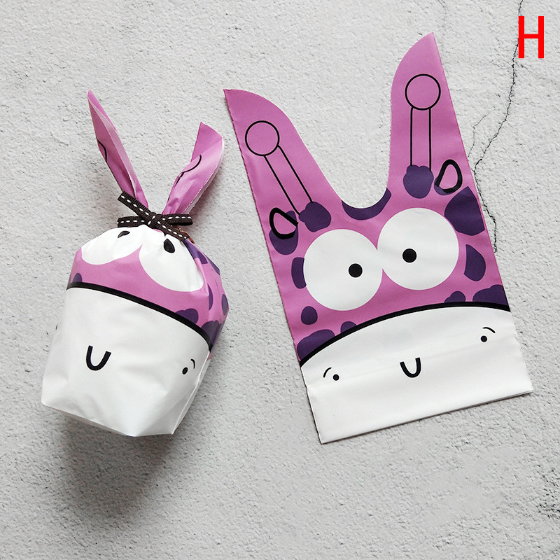 Cute Rabbit Ear Cookie Bag Gift Bag For Candy Biscuits Snack Baking Wedding G^PN - Picture 20 of 23