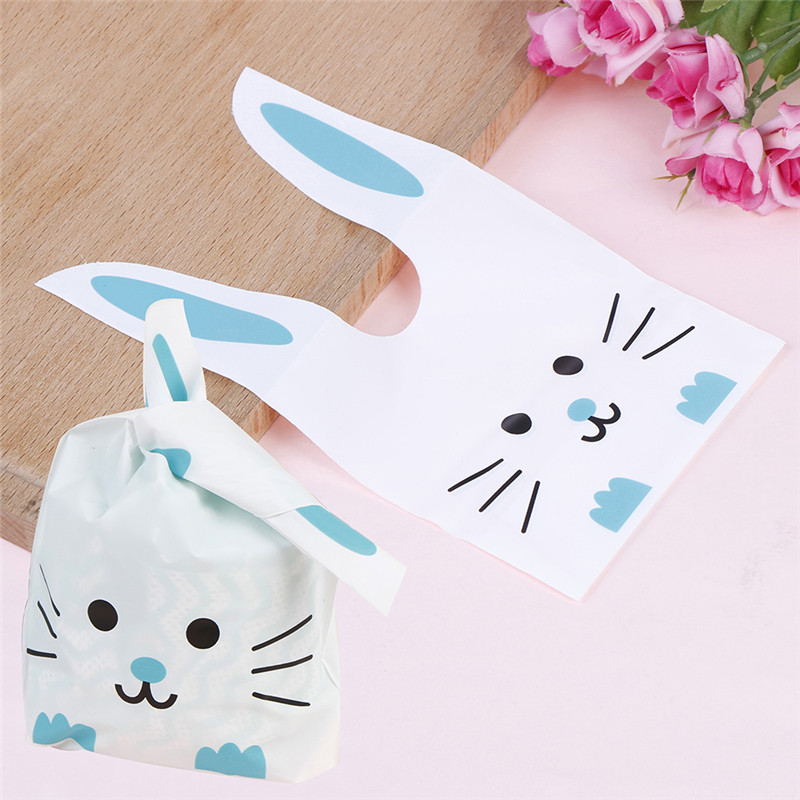 Cute Rabbit Ear Cookie Bag Gift Bag For Candy Biscuits Snack Baking Wedding G^PN - Picture 18 of 23