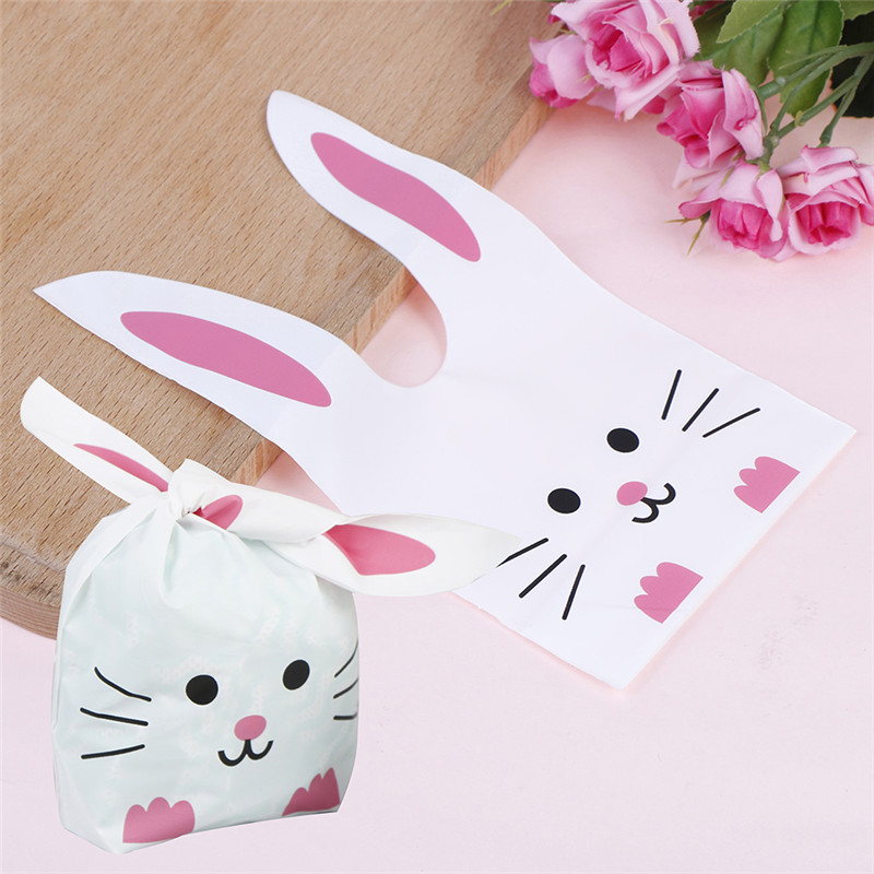 Cute Rabbit Ear Cookie Bag Gift Bag For Candy Biscuits Snack Baking Wedding G^PN - Picture 22 of 23