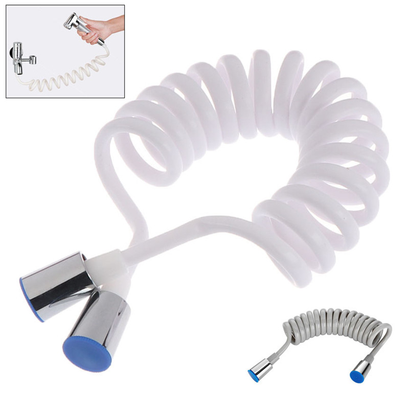 ABS telephone line style spring flexible shower hose sprayer gun connect pipe