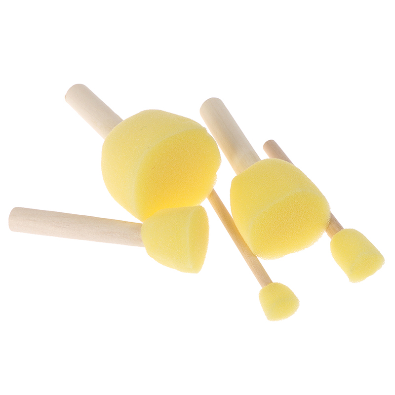 5pcs/lot Wooden Handle Sponge Rod Set Water Absorbing Clay Sculpture DIY PoS_jr 5pcs/lot Wooden Handle Sponge Rod Set Water Absorbing Clay Sculpture DIY PoS_jr