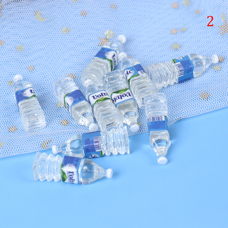 10x Mini bouteille d'eau minérale 1:12 Accessoire miniature de maison de  poupée