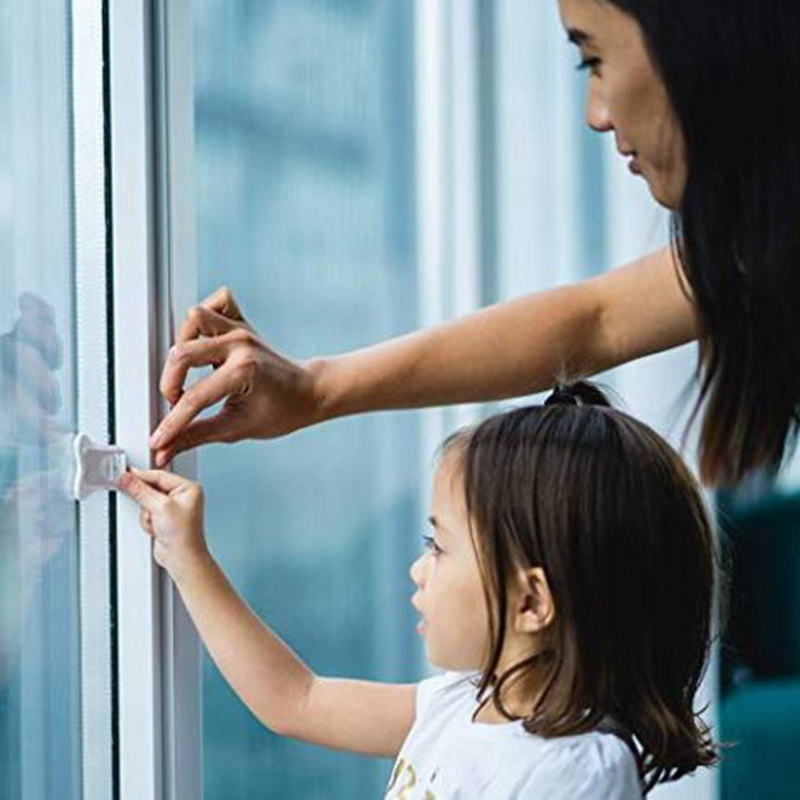 Baby proof glass sales doors