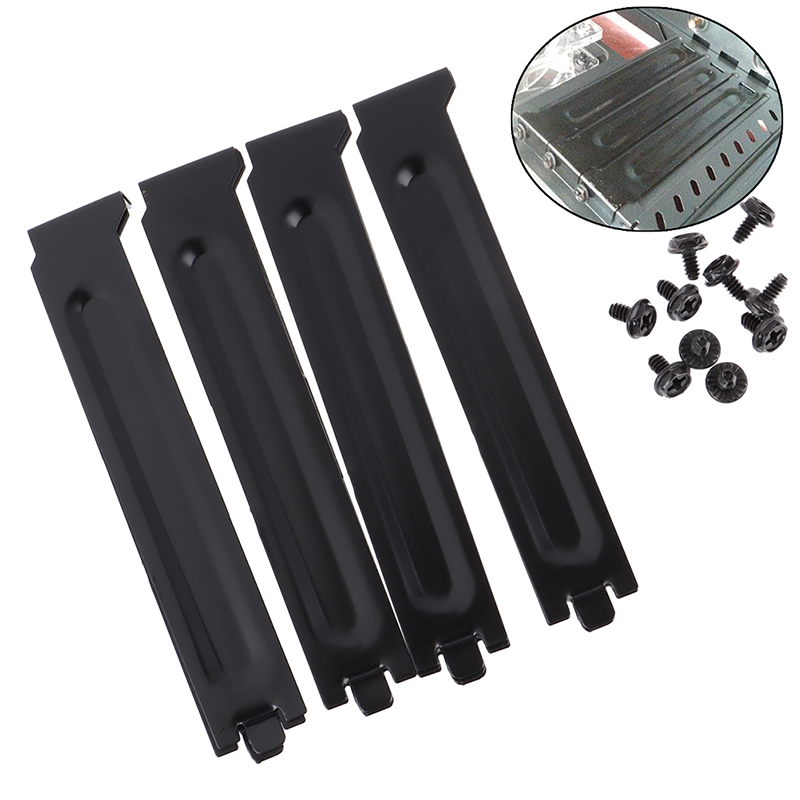 10 x Black PCI Chassis Slot Covers Bracket with Screws Blanking Pl.zhJ_bf