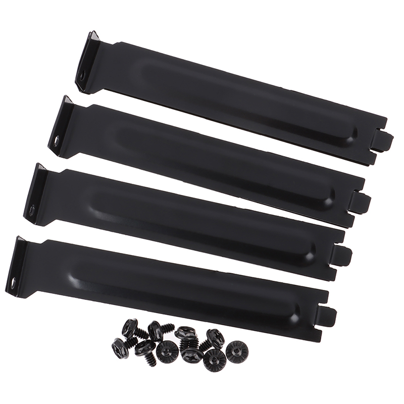 10 x Black PCI Chassis Slot Covers Bracket with Screws Blanking Pl.zhJ_bf - Bild 7 von 12