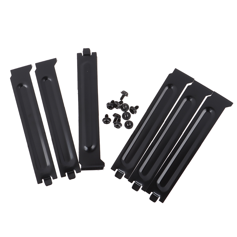 10 x Black PCI Chassis Slot Covers Bracket with Screws Blanking Pl.zhJ_bf - Bild 9 von 12