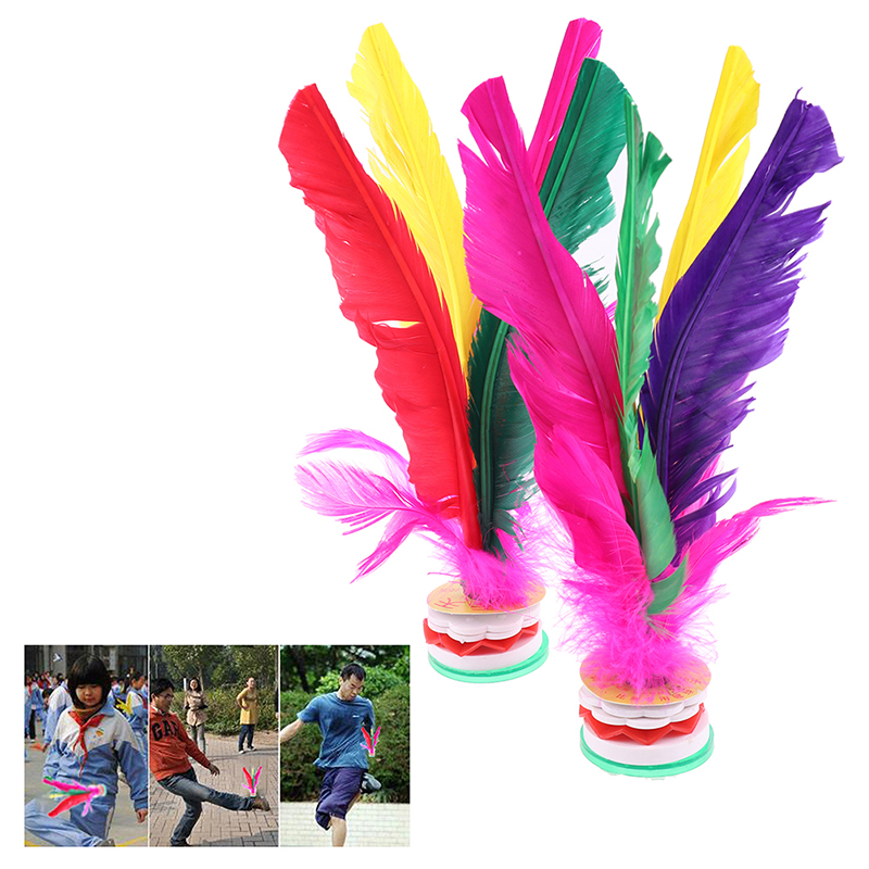 2pc China Jianzi Fancy Shuttlecock Fitness Entertainment For Physical ExercS~kh