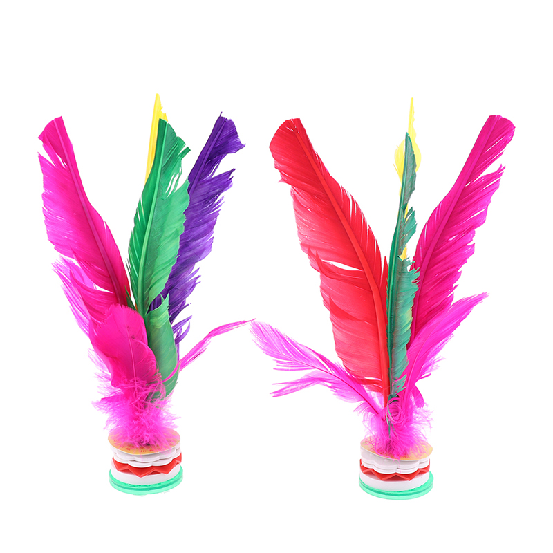 2pc China Jianzi Fancy Shuttlecock Fitness Entertainment For Physical ExercS~kh - Bild 9 von 12