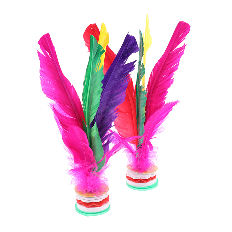 2pc China Jianzi Fancy Shuttlecock Fitness Entertainment For Physical ExercS~kh - Bild 10 von 12