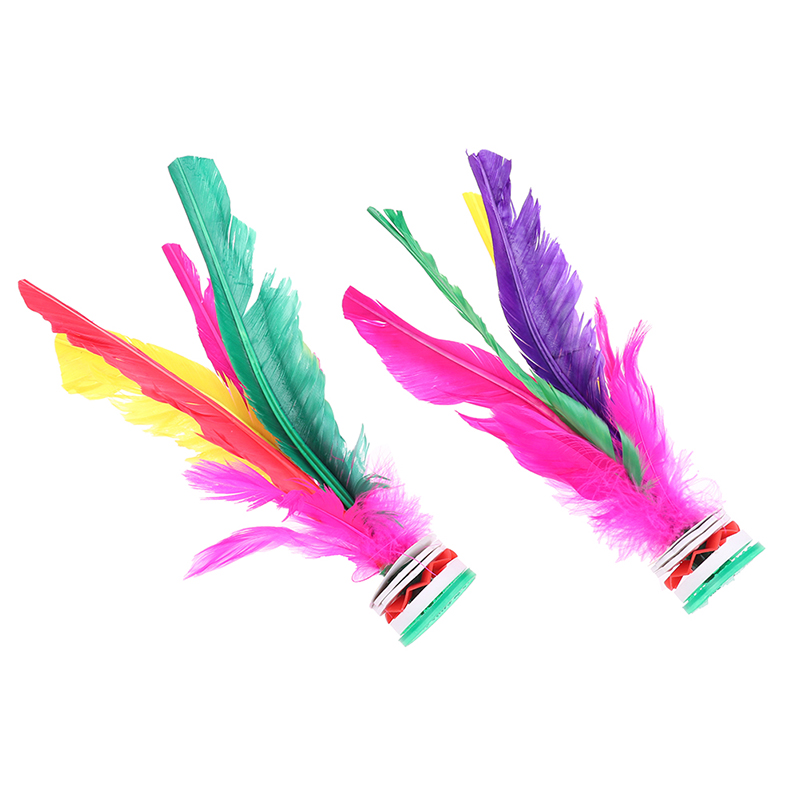 2pc China Jianzi Fancy Shuttlecock Fitness Entertainment For Physical ExercS~kh - Bild 2 von 12
