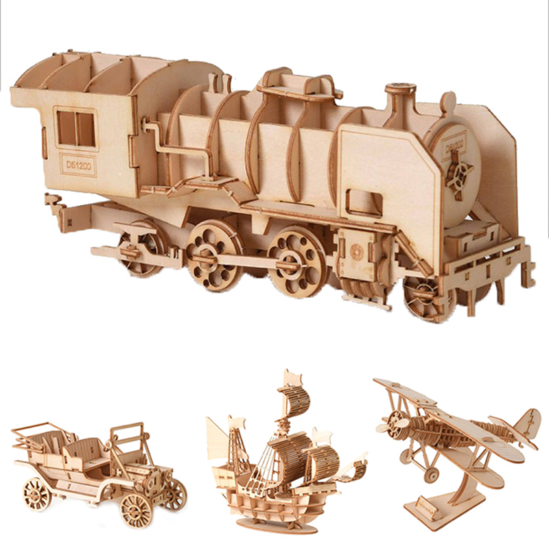 Laser Cutting DIY Sailing Ship Toys Assembly Model 3D Wooden Puzzle TlyJCAUJ SPI - Picture 10 of 16