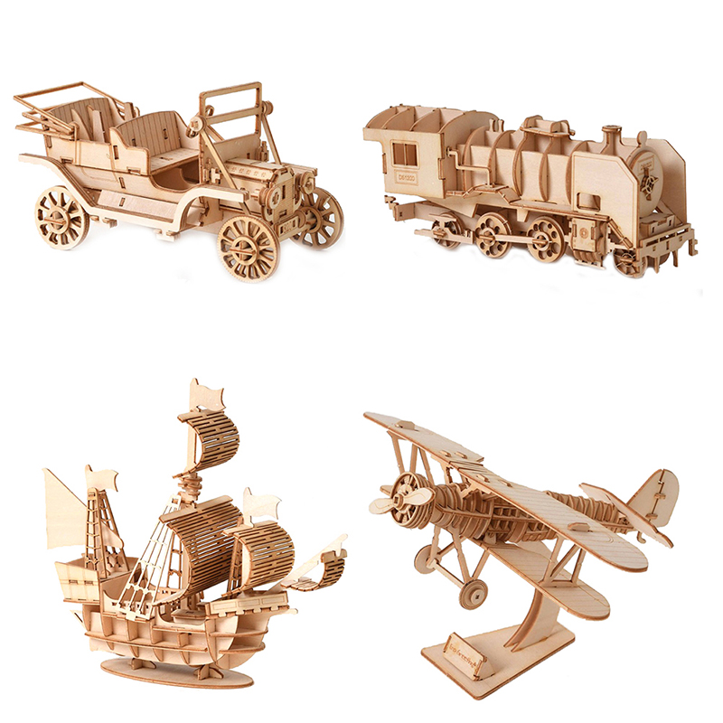 Laser Cutting DIY Sailing Ship Toys Assembly Model 3D Wooden Puzzle TlyJCAUJ SPI - Picture 8 of 16