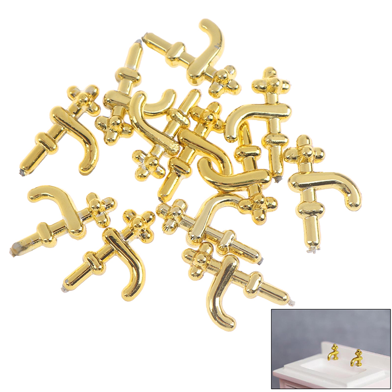 12pcs 1:12 Dollhouse Miniature Wash Basin Water Tap Faucet Furniture Accesso F❤J 12pcs 1:12 Dollhouse Miniature Wash Basin Water Tap Faucet Furniture Accesso F❤J
