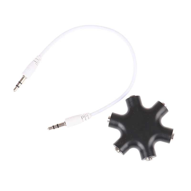 6*3.5mm Way Multi Port Hub Aux Headphone jack Splitter Audio Cable ConverME - Bild 14 von 14