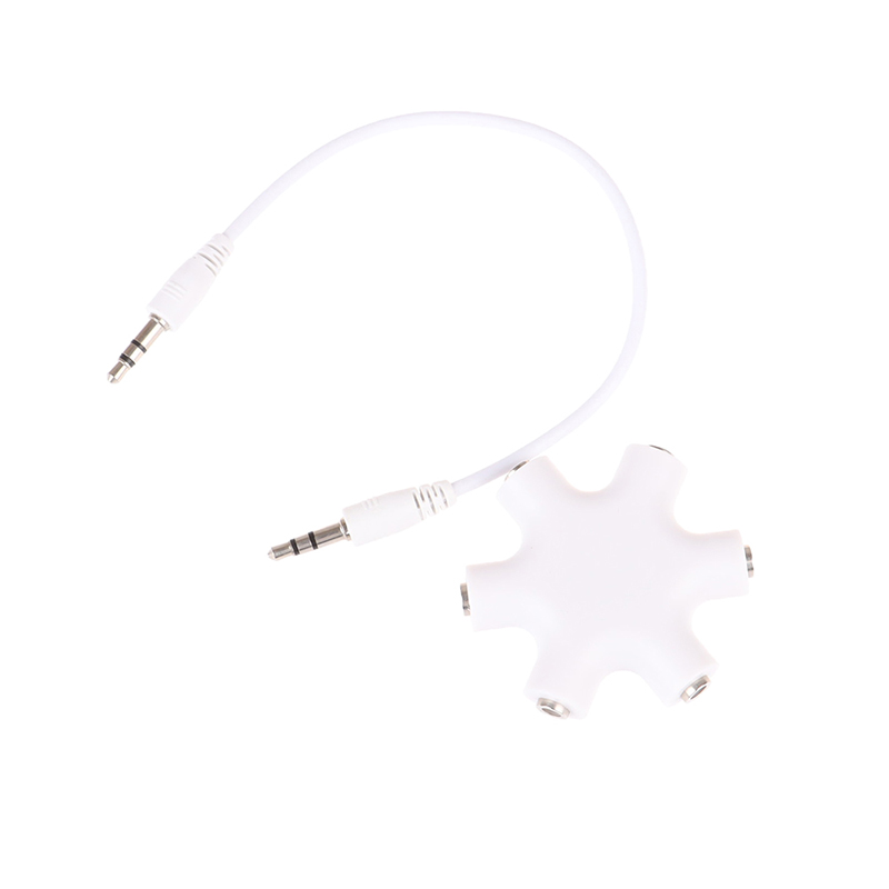 6*3.5mm Way Multi Port Hub Aux Headphone jack Splitter Audio Cable ConverME - Bild 13 von 14