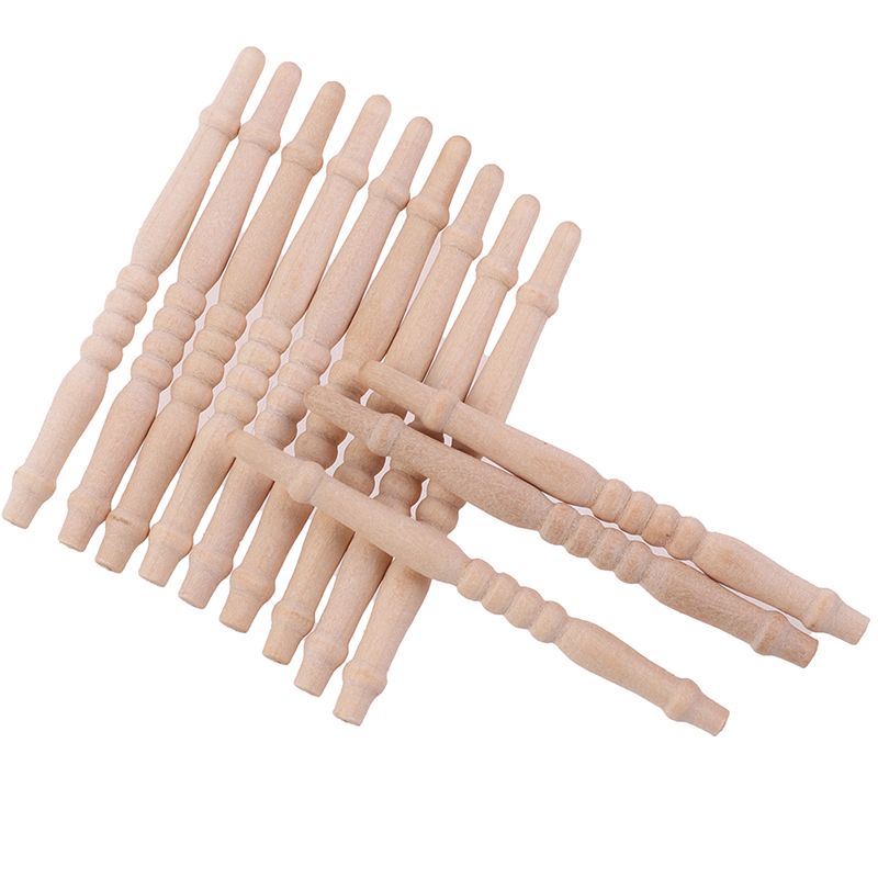 12pcs/lot 1:12 Dollhouse Miniature Wood Stair Railing DIY Model Accessories_G Ql 12pcs/lot 1:12 Dollhouse Miniature Wood Stair Railing DIY Model Accessories_G Ql