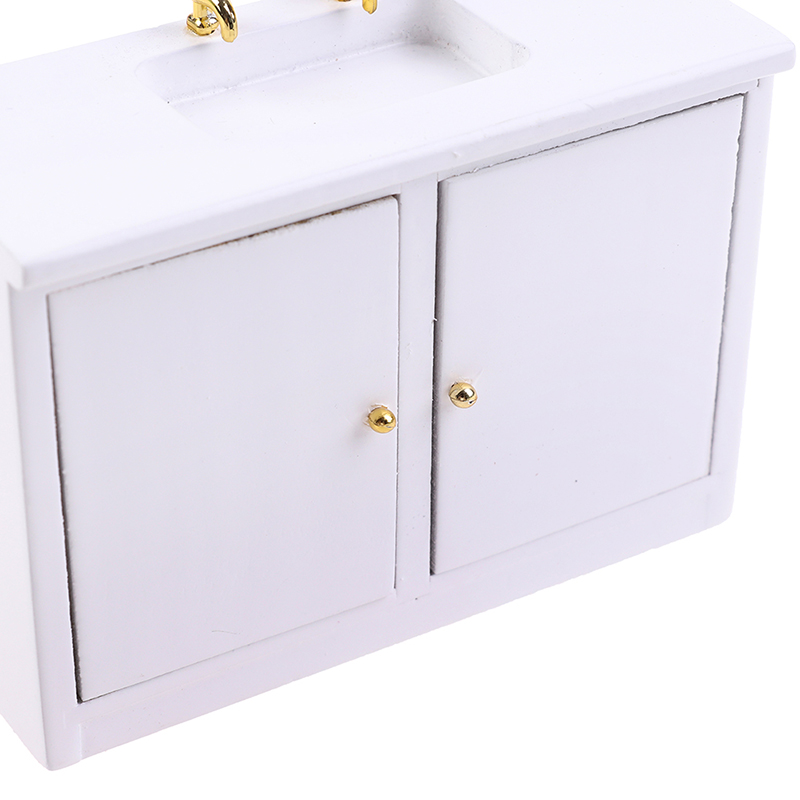 1/12 Dollhouse Miniature Hand Basin Sink Bathroom Kitchen Furniture Accessor- F7