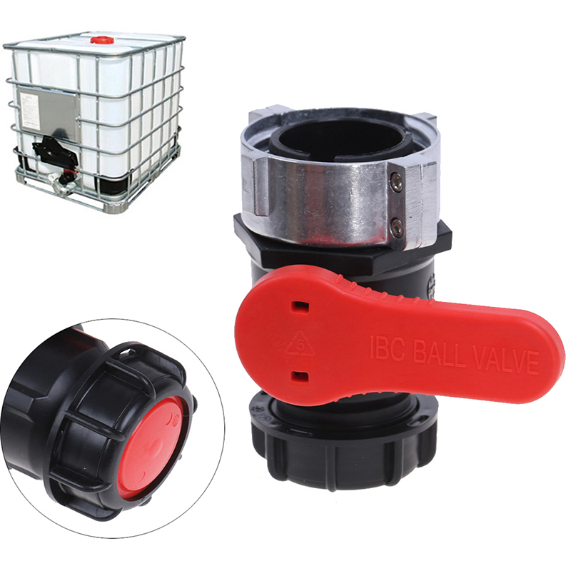 75MM 1000L WATER IBC Tank Container Ball Valve DN50 Ton Barrel Ball ...
