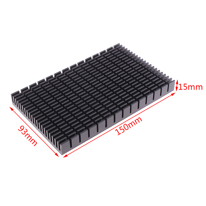 150*93*15MM Heating Panel Heat sink Aluminum Heatsink Plate Black Radiator.yp - Bild 11 von 12