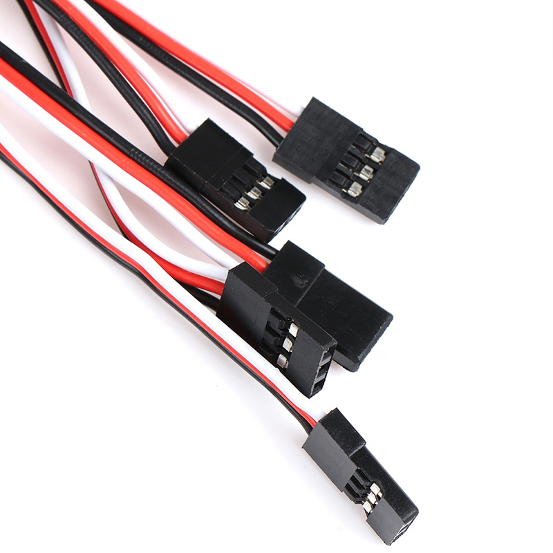 5 Cavi Di Prolunga Per Servo RC, Maschio-femmina, 20 Cm, Universali Per Futaba E JR