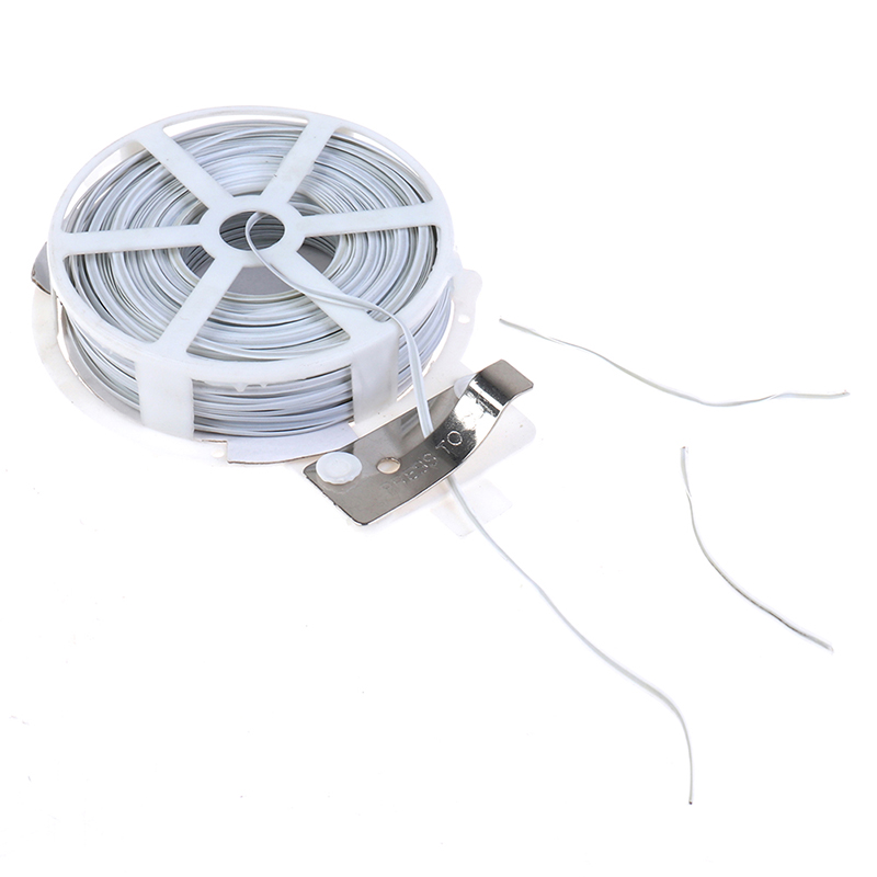 1Pc (50m) White Multi-Function Sturdy Garden Plant Twist Tie with Coated Wire ❤X - Picture 4 of 12