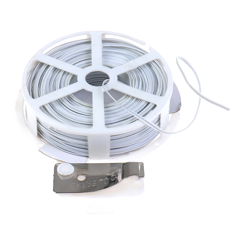 1Pc (50m) White Multi-Function Sturdy Garden Plant Twist Tie with Coated Wire ❤X - Picture 3 of 12