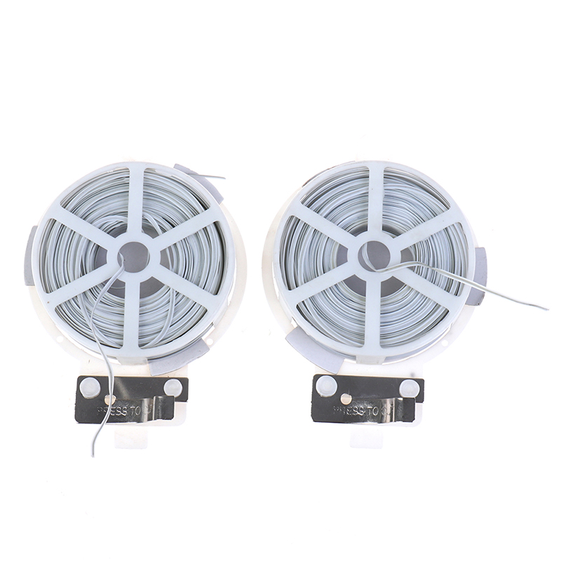 1Pc (50m) White Multi-Function Sturdy Garden Plant Twist Tie with Coated Wire ❤X