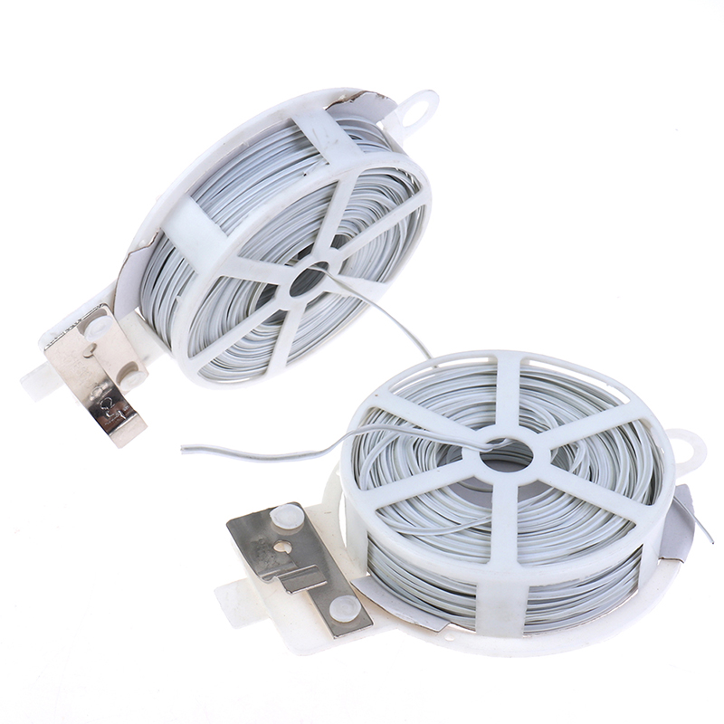 1Pc (50m) White Multi-Function Sturdy Garden Plant Twist Tie with Coated Wire ❤X - Picture 9 of 12