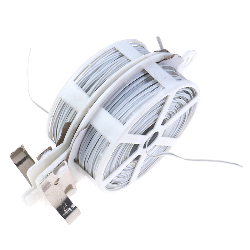 1Pc (50m) White Multi-Function Sturdy Garden Plant Twist Tie with Coated Wire ❤X - Picture 2 of 12
