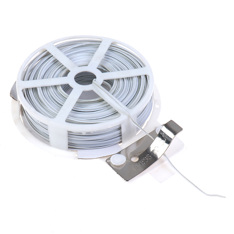 1Pc (50m) White Multi-Function Sturdy Garden Plant Twist Tie with Coated Wire ❤X - Picture 7 of 12