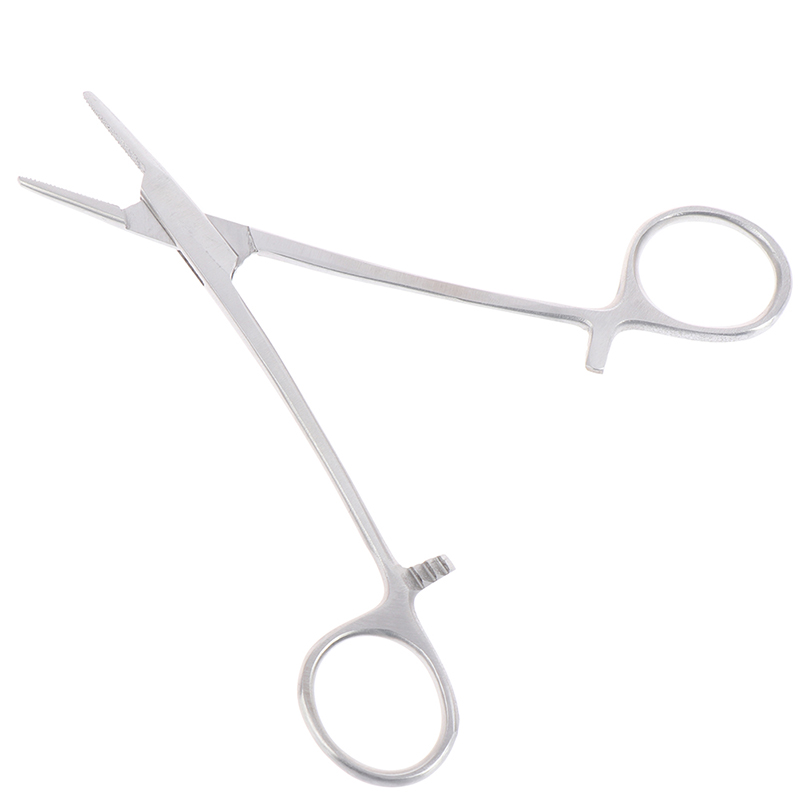 12cm Locking Forceps Curved Hemostat Farm Tool Needle Clamp Suture Needle H  BIBI