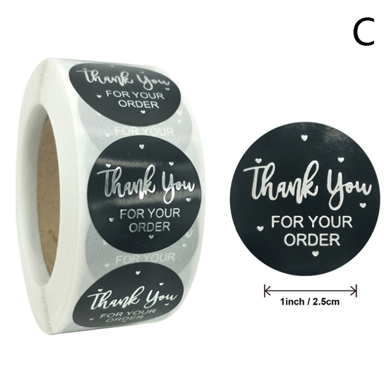 500Pcs/roll Thank You Adhesive Label Stickers For Scrapbooking Cupcakes Dec.we - Picture 15 of 16