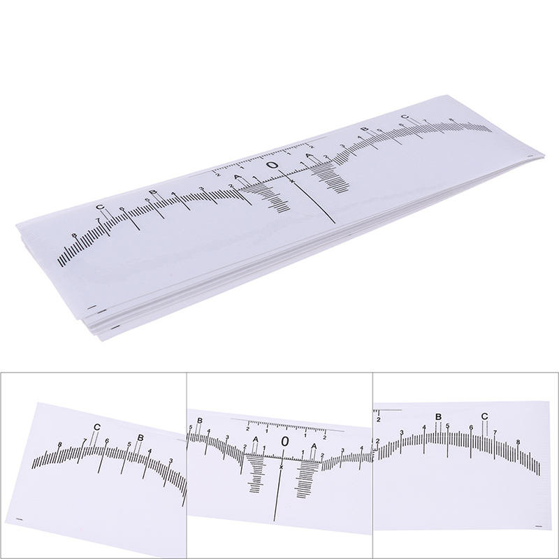 10Pcs Microblading Brow Measure Tool Eyebrow Guide Ruler Permanent Makeup TooJF ZR11085