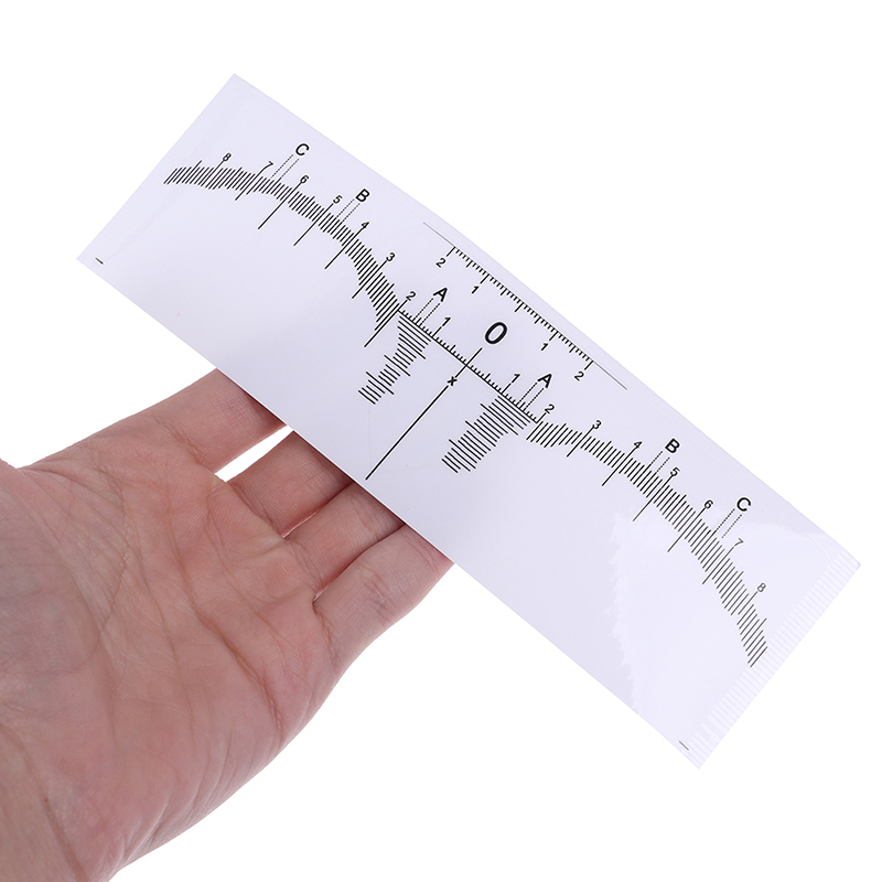 10Pcs Microblading Brow Measure Tool Eyebrow Guide Ruler Permanent Makeup TooJF ZR11085