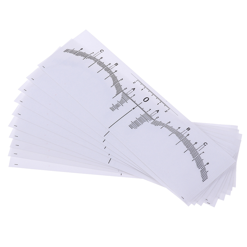 10Pcs Microblading Brow Measure Tool Eyebrow Guide Ruler Permanent Makeup TooJF ZR11085