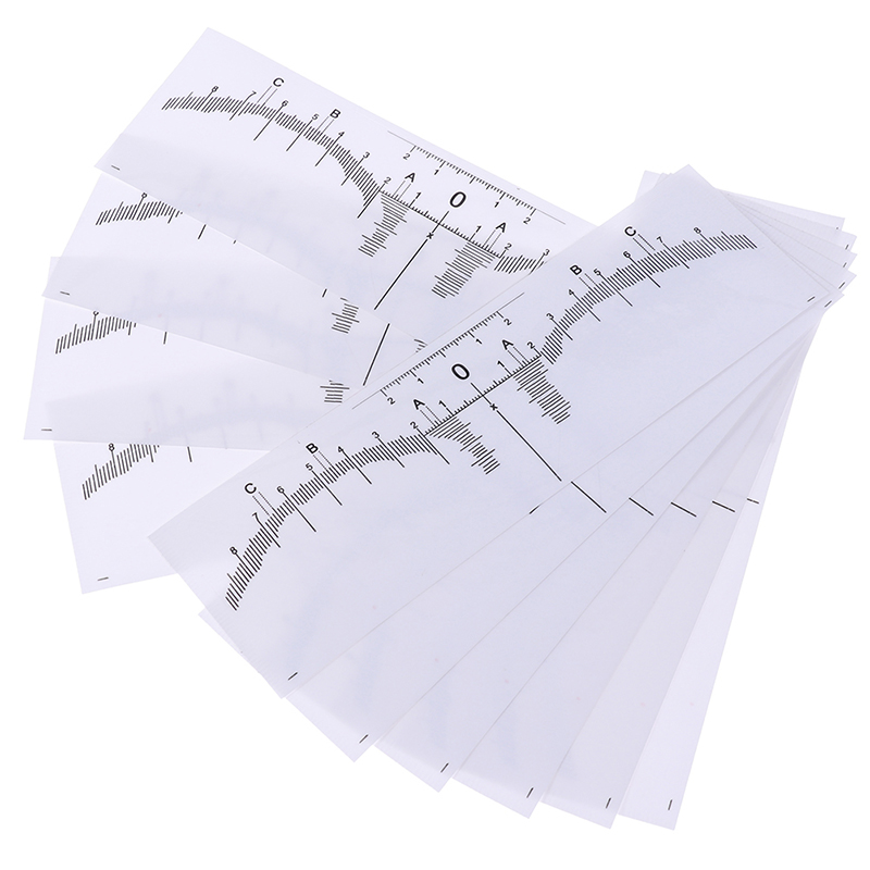 10Pcs Microblading Brow Measure Tool Eyebrow Guide Ruler Permanent Makeup TooJF ZR11085 10Pcs Microblading Brow Measure Tool Eyebrow Guide Ruler Permanent Makeup TooJF ZR11085