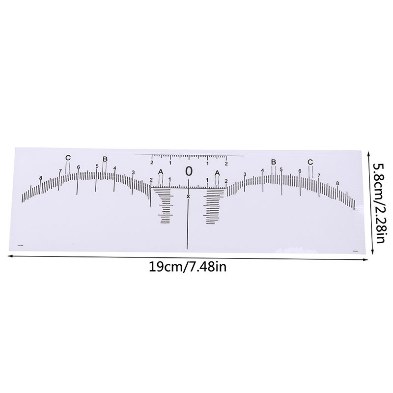 10Pcs Microblading Brow Measure Tool Eyebrow Guide Ruler Permanent Makeup TooJF ZR11085