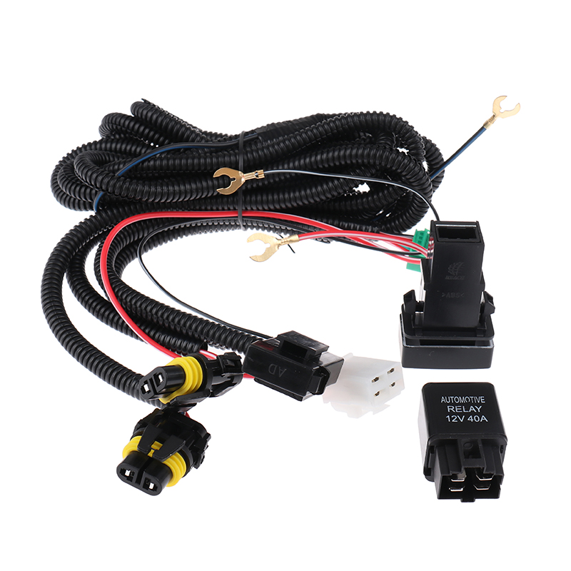 H11 Fog Light Wiring Harness Sockets Wire LED indicators Switch 12V 40A Relay Ec H11 Fog Light Wiring Harness Sockets Wire LED indicators Switch 12V 40A Relay Ec