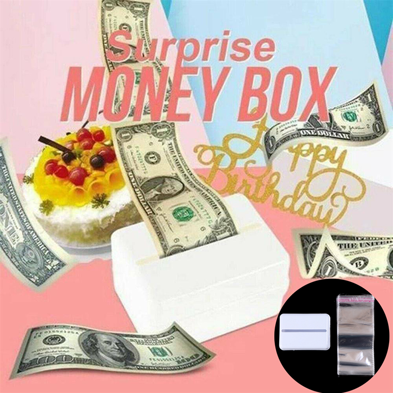 Surprise Birthday Cake Topper Money Box Cake-ATM Happy Birthday Withdraw mon-yn - Picture 8 of 12
