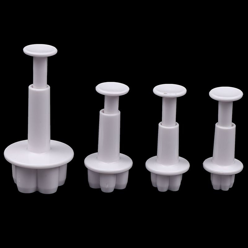 4Pcs Plum Flower Fondant Cake Cutter Plunger Cookie Mold Decorating Candy Mo-qk - Picture 8 of 12