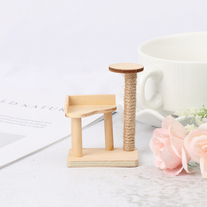 1:12 Dollhouse Miniature Wooden Cat Climbing Frame Model Decorat^.j6F Hc Le 1:12 Dollhouse Miniature Wooden Cat Climbing Frame Model Decorat^.j6F Hc Le