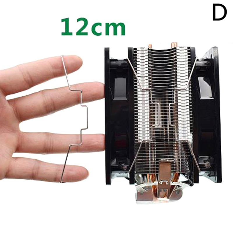 1Pair CPU Radiator Fan Hook Fixed Bracket Fan Buckle Elastic Steel Fan Buc~ho - Afbeelding 16 van 17