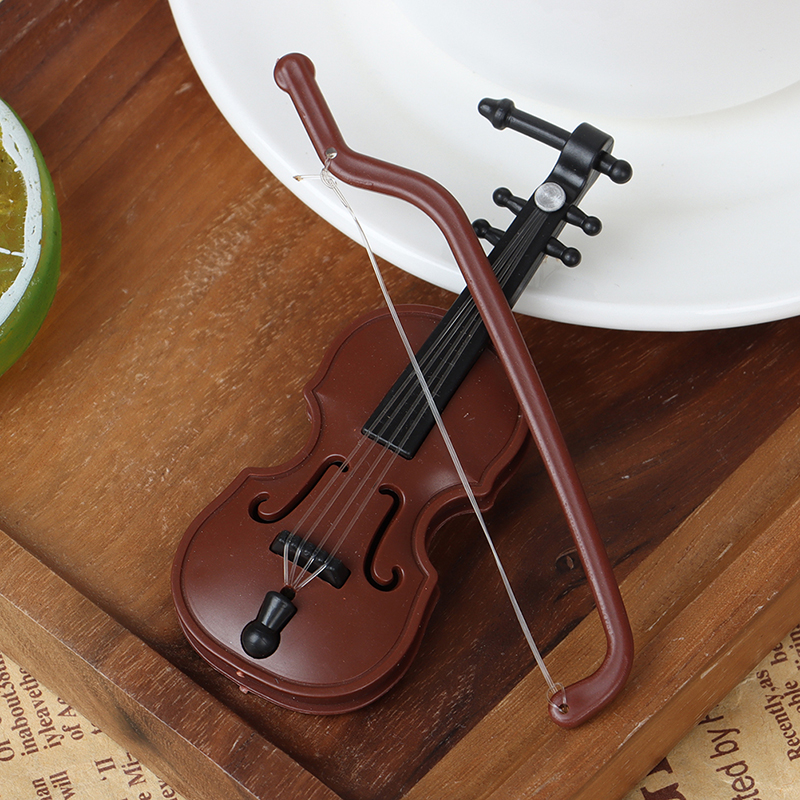 1 Set Mini Plastic Violin Dollhouse Decorative Crafts Music InstrumentB-cx 1 Set Mini Plastic Violin Dollhouse Decorative Crafts Music InstrumentB-cx