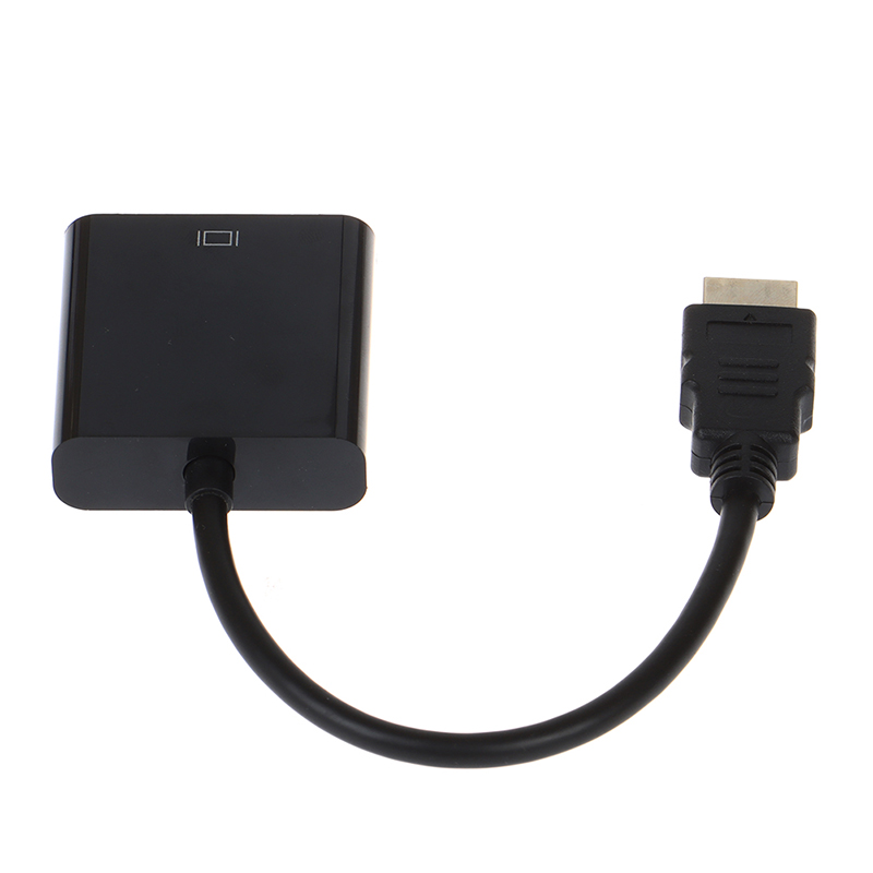 Black HDMI to VGA adapter cable Projector monitor HD converter cable^PN H8 - Zdjęcie 10 z 12